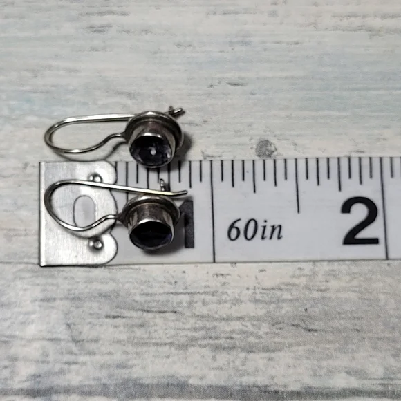 Sajen 925 Amethyst Earrings - Picture 6 of 9